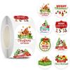 3.8cm Christmas Sticker Roll - Gift Box Sealing Labels for Holiday Decoration