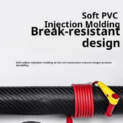 Fine Point Steel Multimeter Probes With Flameproof Silicone Coating Replacement Multimeter Leads