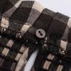 Camicia da donna versatile casual a maniche lunghe con motivo a nido d'ape e quadri, collezione Primavera/Estate 2026