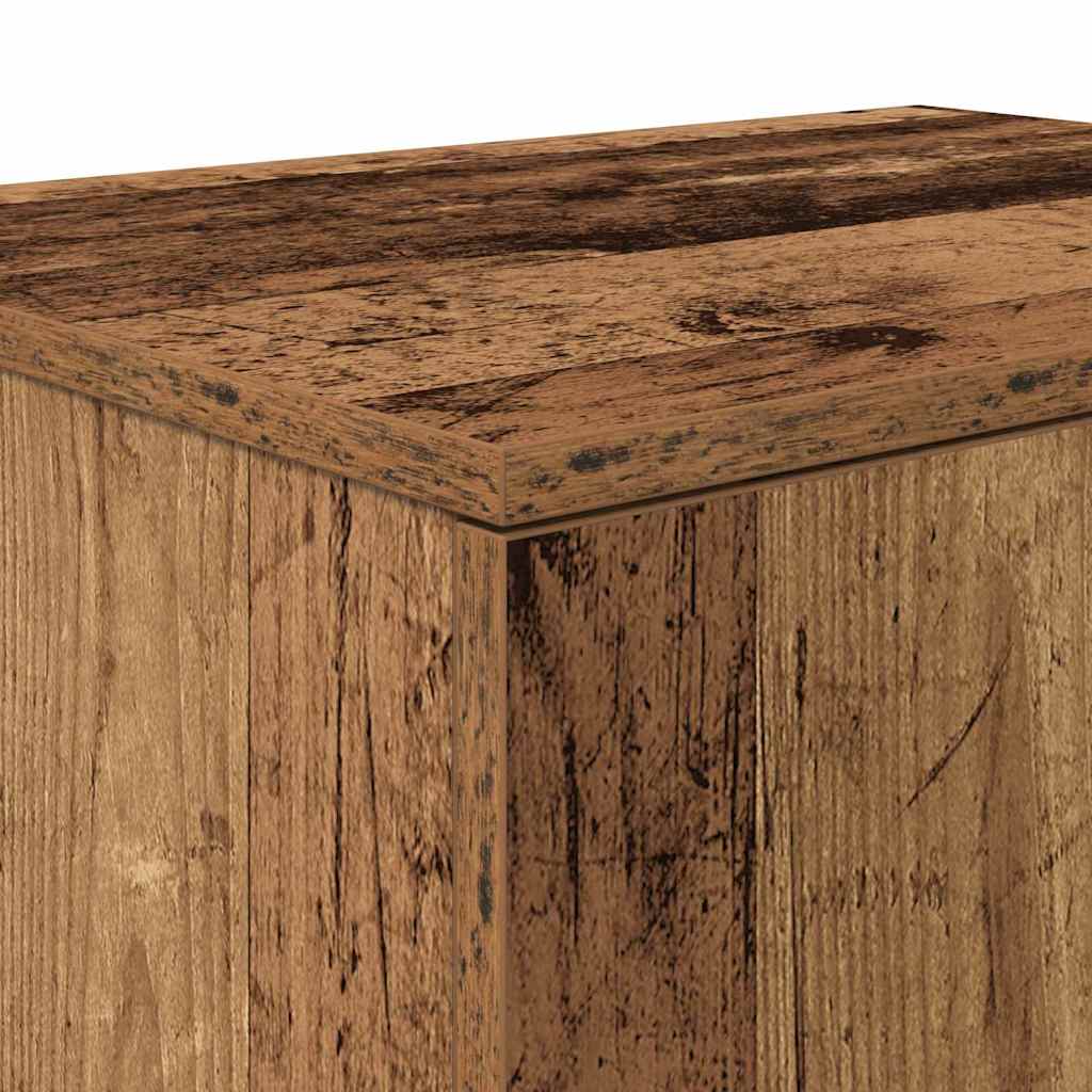 Storage Cabinet 2 pcs Reclaimed Wood Look 103 x 41 x 40 cm