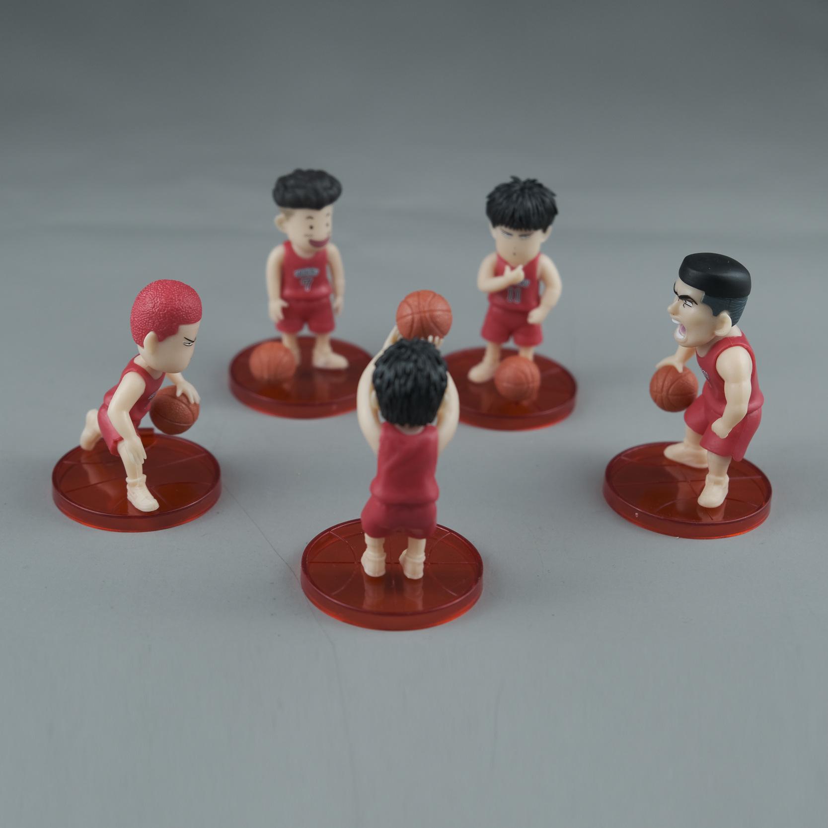 

5Pcs Slam Dunk Q Version Anime Figure Sakuragi Hanamichi Kaede Rukawa Model Doll Car Decoration Kids Birthday Toys Gift