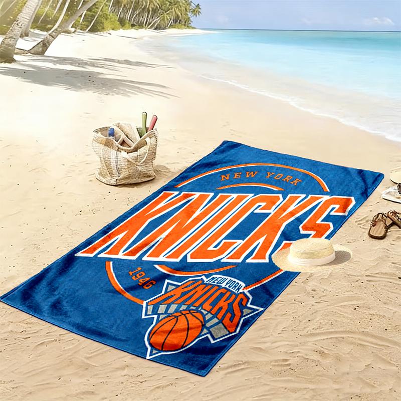 New York Knicks print Quick Dry Beach Towel Microfiber Absorbent Portable Travel Swimming Towel