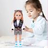 Toy Doll Soft Washable PVC Blonde Girl 18" Baby Girl Doll for Kids 18" Playable Toy with Outfit Set