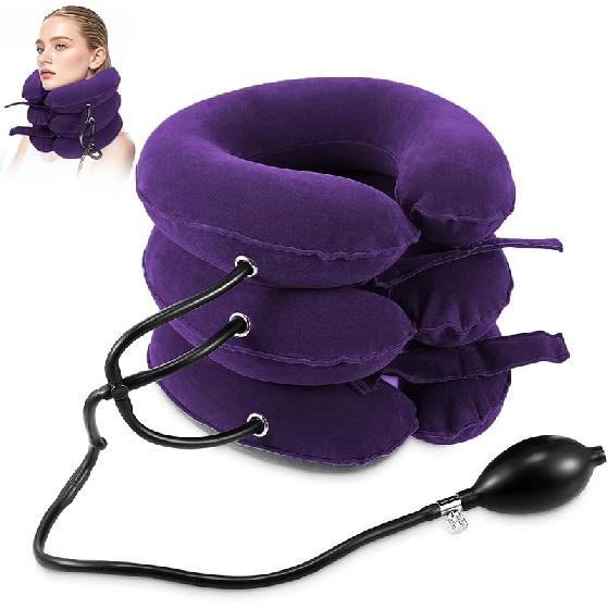 Neck Stretcher, Cervical Traction Device, Neck Traction Device, Neck Pain Relief, Adjustable Inflatable Neck Brace & Neck Stretcher Cervical