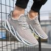 Fashion Men's Mesh Casual Running Sneakers Summer Outdoor Lightweight Lace Up Fashion Hiking Jogging Shoes Sneakers for Men Zapatillas