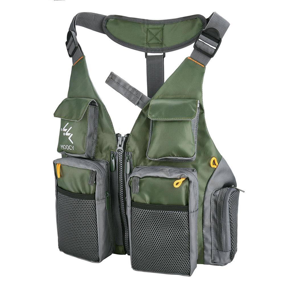 Outdoor Fishing Vest Sailing Life Jacket Vest EPE foam Floating Kayak Sport Safety Jacket with Multiple Pocket For Hiking Travel
