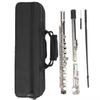 16-Key Closed Hole Silver & Nickel Plated C Flute with E Key, Multi-Color Options