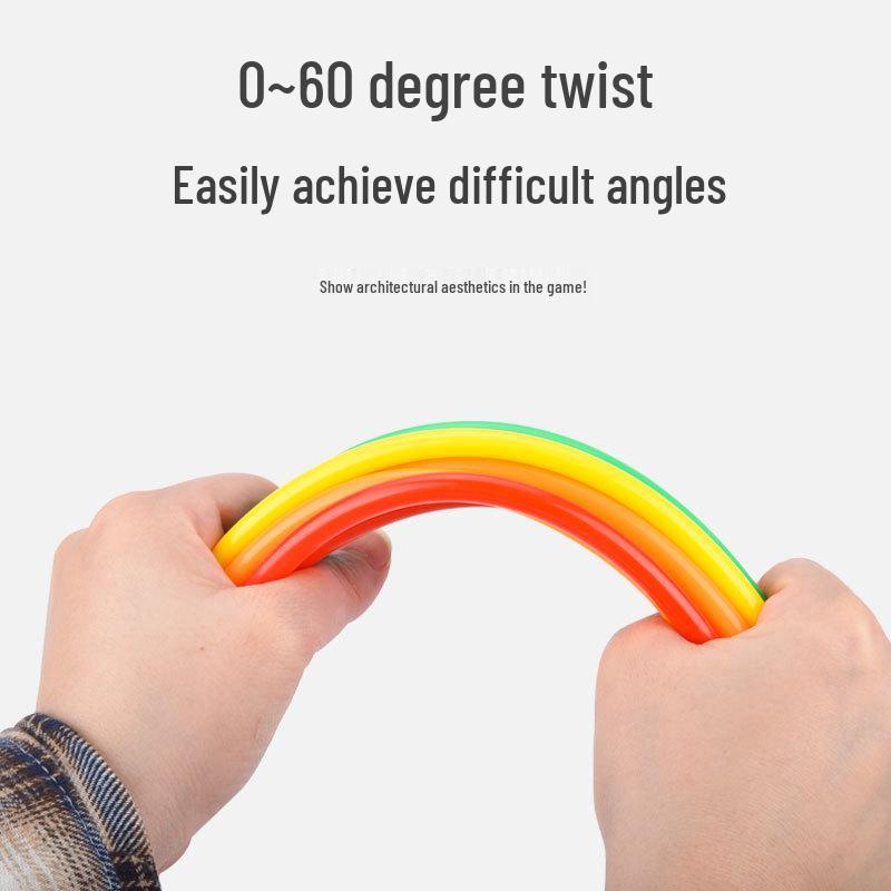 Children's 4D Interlocking Straw Building Blocks for Kindergarten Assembly
