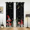Pflanzen Pilze Blumen Zwerge Moderne Fenstergardinen für Wohnzimmer Schlafzimmer Vorhang Küche Behandlung Jalousien Vorhänge