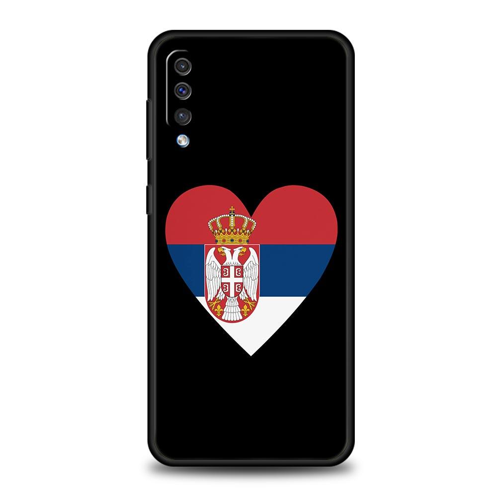 Serbia Flag Phone Case For Samsung Galaxy A12 A14 A32 A50 A70 A20E A20S A10 A10S A22 A30 A40 A34 A54 A42 A52 5G A02S A04s Cover