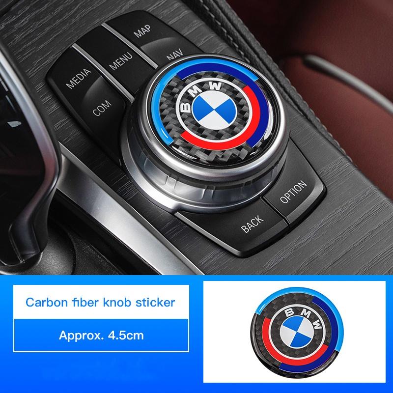 Car Interior Multimedia Button Cover Sticker Decor For BMW X1 X2 X3 X5 X4 X6 X7 F40 F30 F20 F44 G30 G20 G32 G12 G11 F10 F34 F07