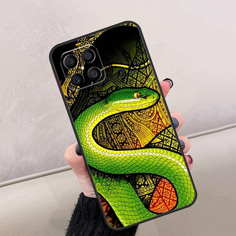 

Snake Illustration Art For Honor Magic 7 Lite 5 6 8 Pro Case For Honor Win RT X9d X9b X9a X9c X8c X8b 200 400 70 90 Honor 400