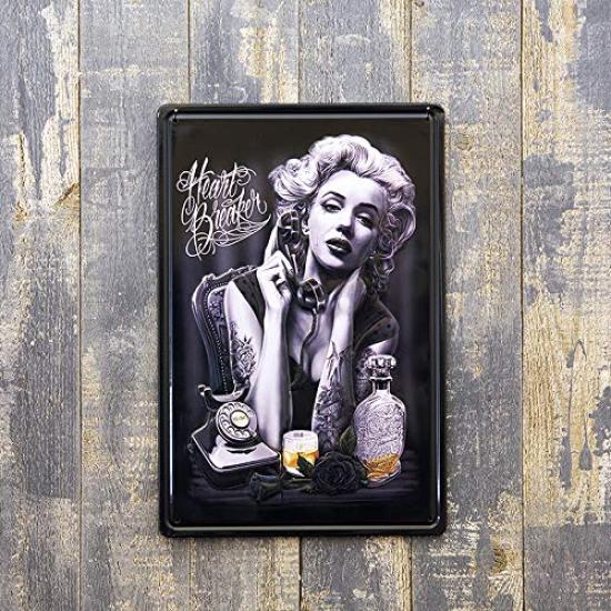 Akizuki Trading Design Accessories HEART BREAK S Antique Metal Plate Z236