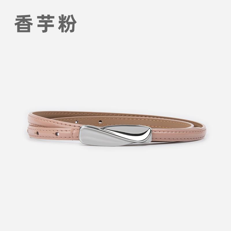 Leather Women'S Fine Belt Cowhide With Casual Pants Dress Skirt Women'S Belt