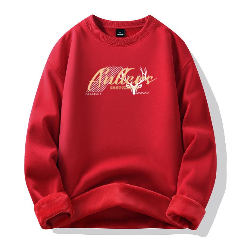 

Модная мужская толстовка, утепленный свитер, мужская осенне-зимняя новая хлопковая утолщенная свободная верхняя часть свитера, мужская куртка 5XL: Recommended 200-110kg