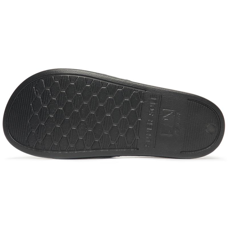 MLB Slipper Slide Slippers Unisex Black White Sneakers 3ALPAD423-50BKS