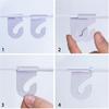 20 Drop Ceiling Hooks for Classrooms & Offices, White Heavy Duty Ceiling Hooks for Hanging Plants & Decorations, Metal T-Bar Hooks for Suspended Drop