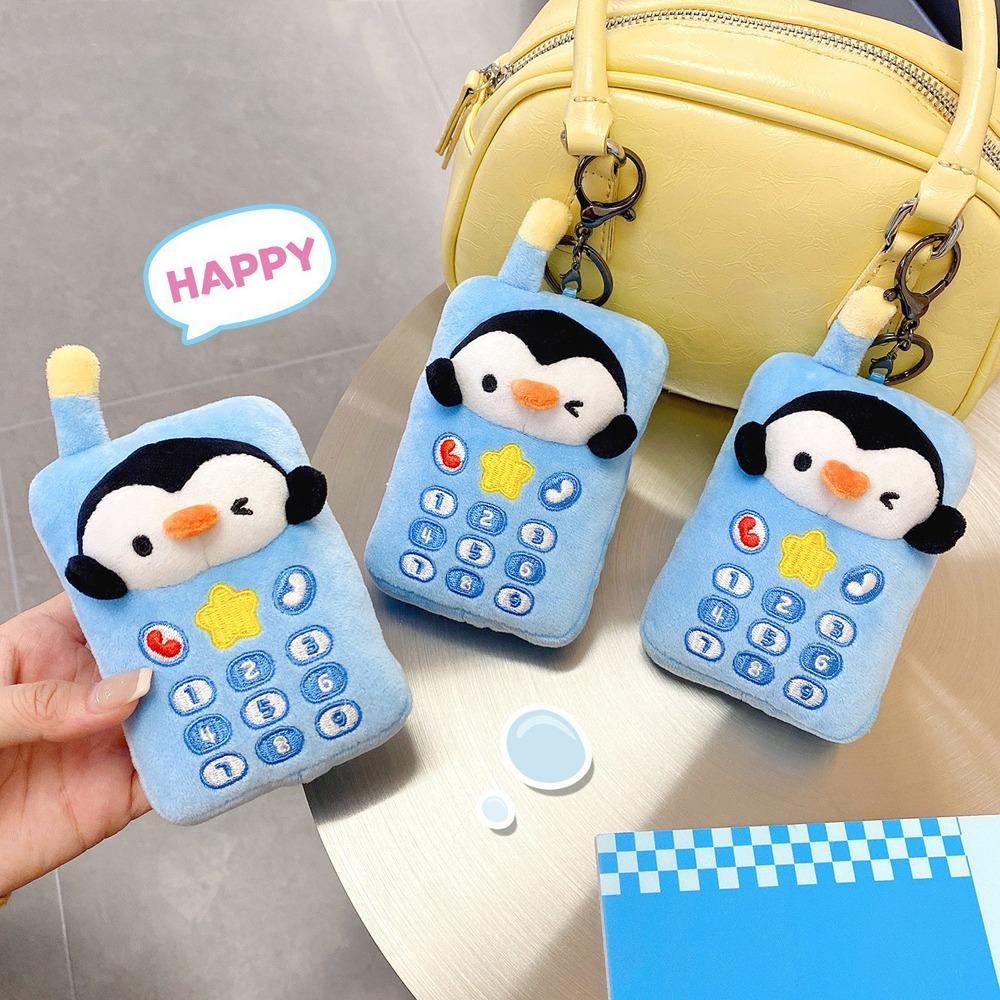 Stuffed Animal Phone Pingu Doll Pendant Funny Stuffed Penguin Toy  Couple Gift