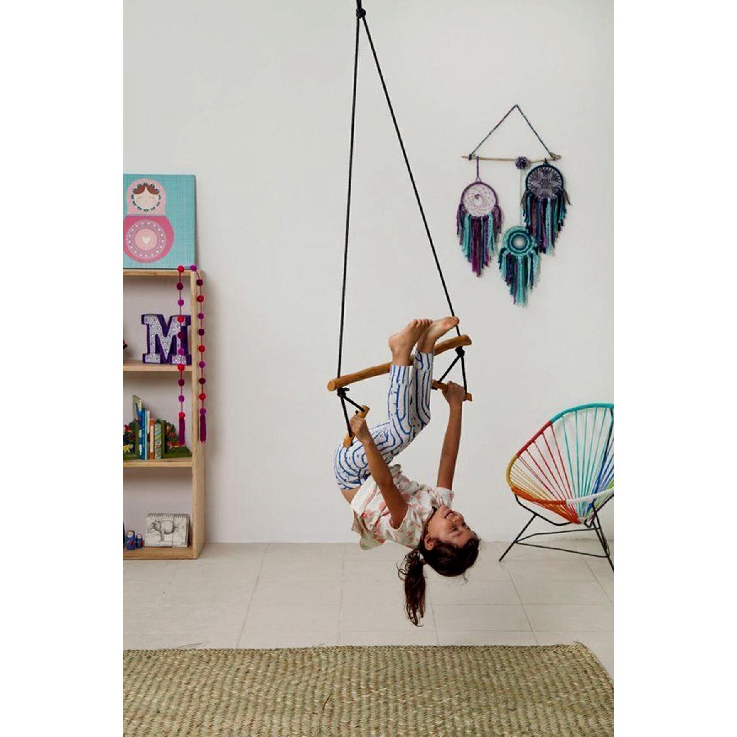 

Montessori Wood Trapetes Swing Sensal Basic Children s Activity Gymnastics Yoga Development Switch білий