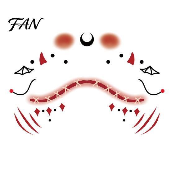 Scary Makeup Kits for Adults Halloween Face Tattoo Stickers, Waterproof Decals Party, Facial Stickers Temporary Wound Scar Body Art Kids Cosmetic