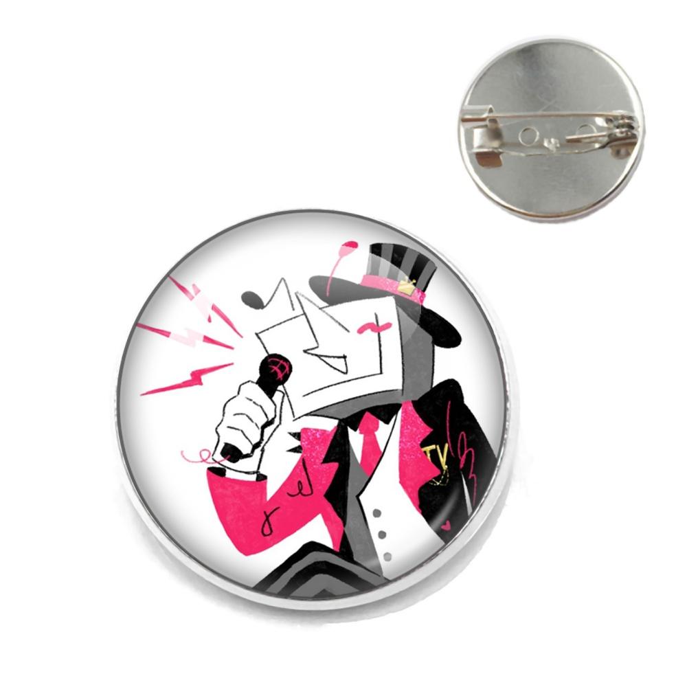 Deltarune Game Character Funny Meme Metal PinsTenna Glass Brooch Badges Accessories Pins Gamer Fans Friends Jewelry Gift