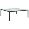 Day and Night - Day and Night Black Synthetic Rattan Garden Dining Table 200x200x74 Cm