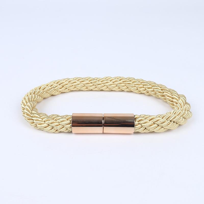 Modern Braided Magnetic Curtain Tie-back, No-Drill Installation