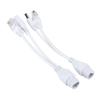 POE Adapter Cable NonStandard Waterproof Injector Splitter DC12V(White )
