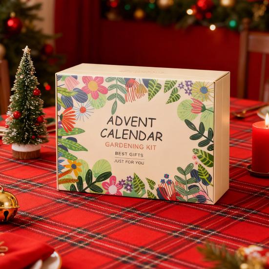 Advent Calendar Gardening Tool Set 24 Days Outdoor Planting Tools for Succulents Care Christmas Gift for Plant Lovers