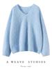Women's V-Neck Slim-Fit Pure Cashmere Pullover Sweater - Soft & Luxurious Autumn/Winter Style