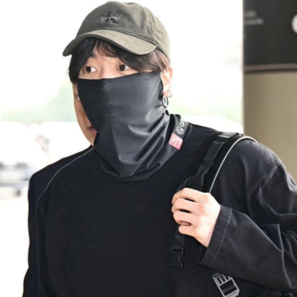 BTS Jungkook Worn M1 UV Face Cover Mask Golf Running Sun Shield