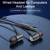 In-Ear Wired Earbuds Enhanced Bass with Noise-Cancelling Mic HiFi Sound Type-C Wired Earphones Computer Phone Supplies