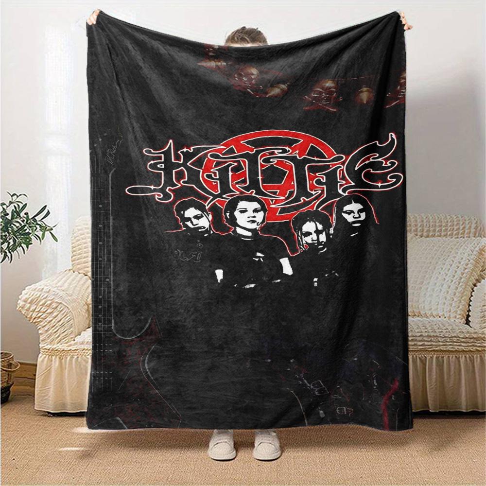 1pc KMFDM Soft Flannel All Season Throw for Home, Office, Outdoor UseDurable Comfort Soft Warm Throw for Home
