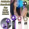 Lightweight Construction Handheld Fan Soft Ambient Light Portable Folding Fan  Convenient Carry