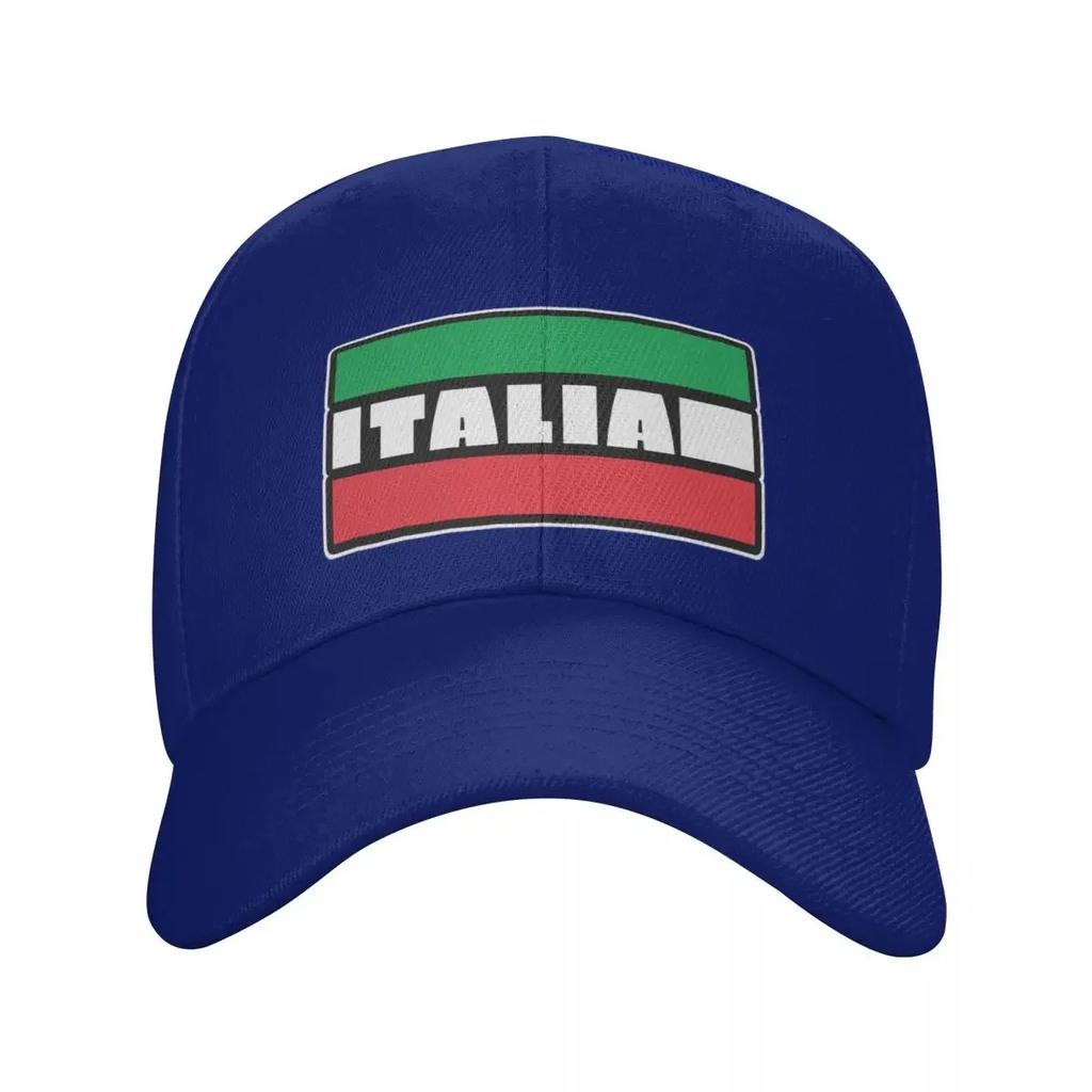 Custom Fashion Unisex Italy Flag Baseball Cap Adult Italian Proud Adjustable Dad Hat Unisex Women Hip Hop Snapback Caps