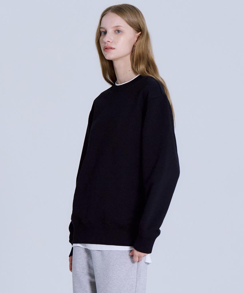 Basic House Women'S Cp Terry Sweatshirt Black Lyts0201