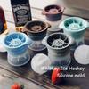 5cm 2inch Whiskey Ice Hockey Mold Silicone Round Ice Cube Maker Large Clear Ice Ball Tray Sphere Quick Freezer Bar Cocktail Tool