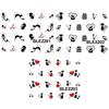 11 Styles Nail Art Stickers Black Cat Kitten UV Gel Polish Tips DIY Manicure
