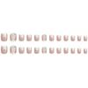 24 Pcs 3D Butterfly Press On Nail Cats Eye False Nail Glossy Acrylic Nail Elegant Full Cover Stick On Nail