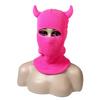 Cow Horn Hooded Knitted Halloween Cosplay Hat