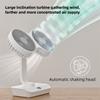 Fast Cooling Double Head Desktop Fan 4-Gears Wind Night Lights Portable Fan  Household