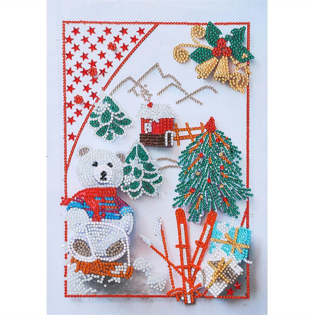 Ny spesiell form diamantmaleri Blomst Scenisk mønster DIY 5D Del Drill Kryssstingsett Krystallkunst Rhinestone Broderi