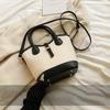 Fashiable Ctrast Color Women's Hand-Bucket Bag New Versatile Crossbody Underarm Bag Elegant Temperament Shoulder Bag