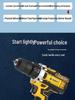 Professional Cordless Lithium-ion Electric Drill with Stepless Speed Adjustment for Automotive Repair