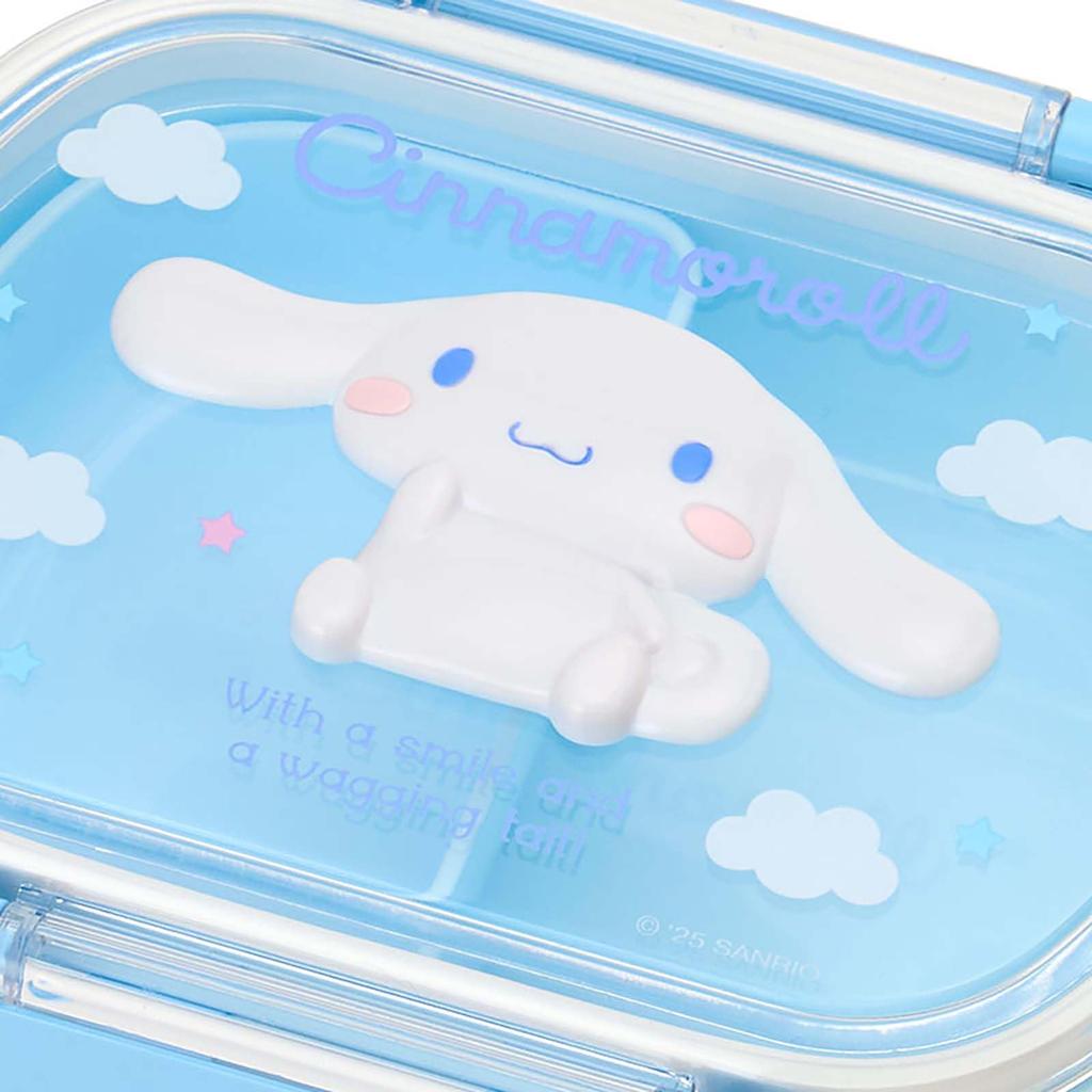 Sanrio Lunch Box with Cinnamoroll 072656 Relief, Design, Microwave-safe (Remove Lid)