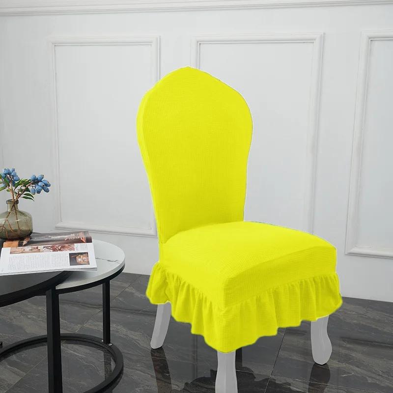Skirt European-style Chair Cover Thickened Dining Table and Chair Cover Elastic Skirt Hotel Restaurant Chair Protective Cover