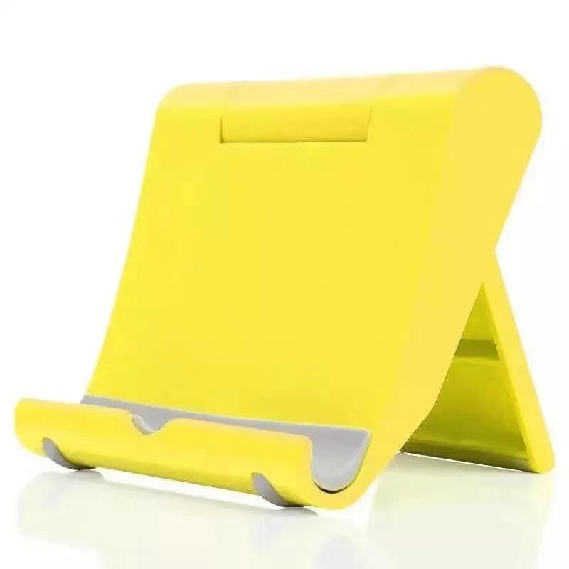 

Universal Foldable Mobile & Tablet Holder: Adjustable for Bedside & Desktop Use Unpackaged жёлтый