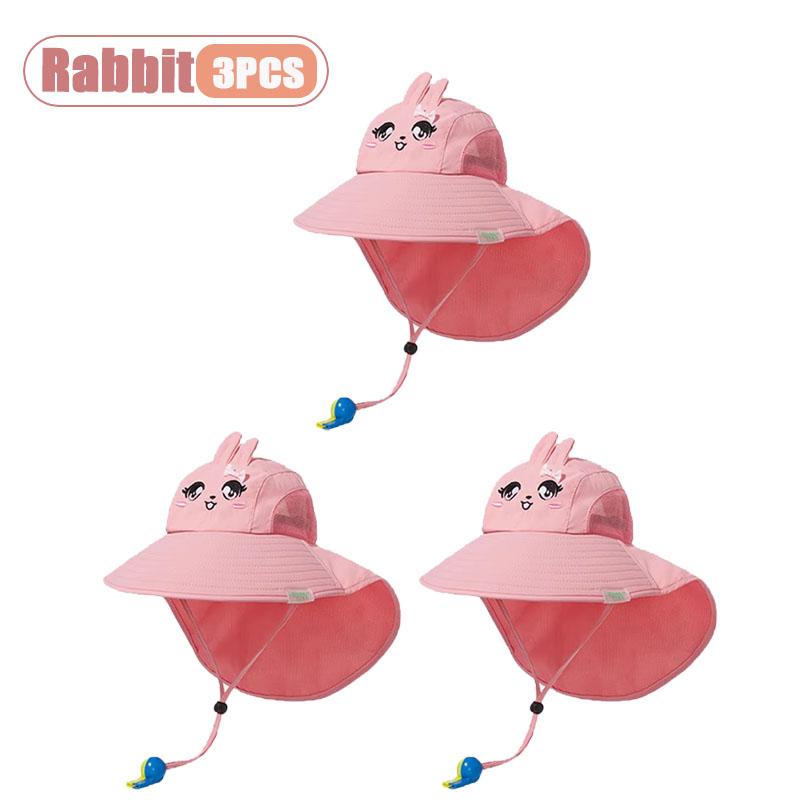 1-10 STuks Zomer Kinderen UV Bescherming Zon Hoed Baby Peuter Bucket Hoed Brede Rand Ademend Buiten Pet voor Jongens Meisjes
