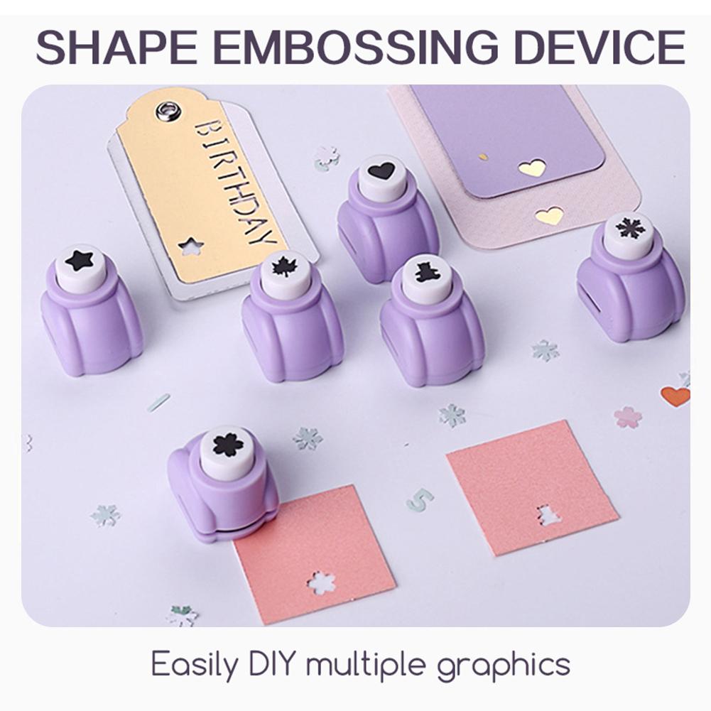 Dispositif de poinçonnage en relief, Mini perforatrice façonneuse de papier, Ensemble de perforatrices à motifs multiples pour scrapbooks DIY