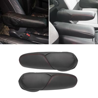 PU Leather with Sponge Armrest Cover For Honda CRV CR-V 2007 2008 2009 Driver & Passenger Side Seat Armrest Handle Cover Trim